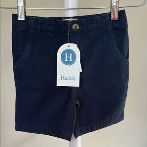 ✨NEW Hatley Cotton Twill Navy Blue Shorts Size 4